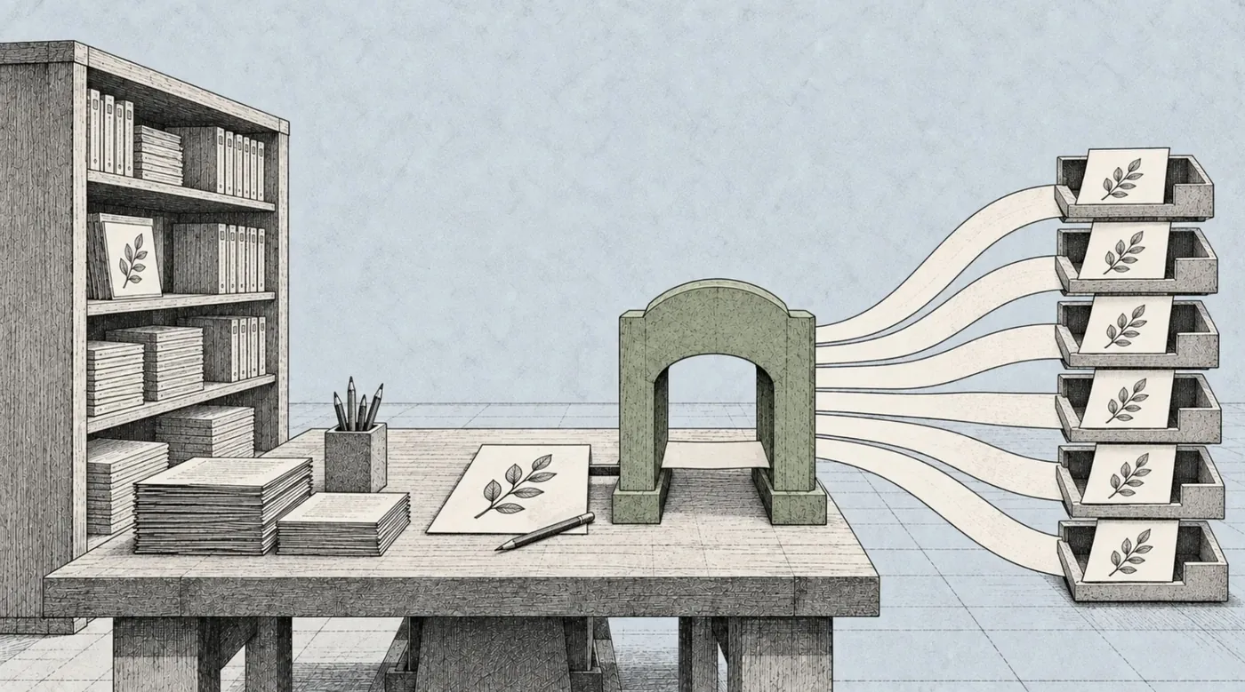 A workspace Blueprint packages a working method so others can install it